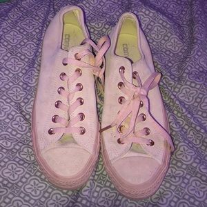 Pink Suede Converse All Stars